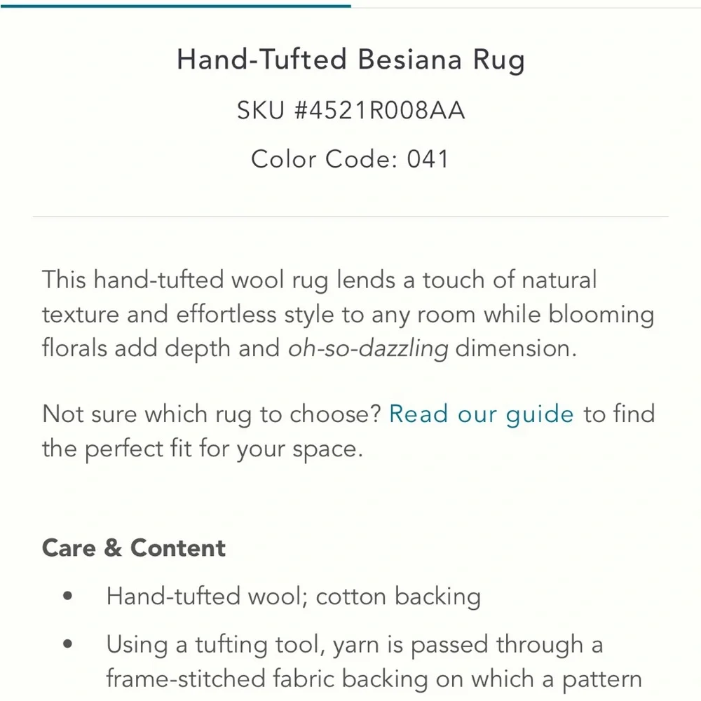๐ Hand Tufted Edith Rug - Picture 3 of 6